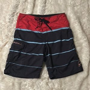 O’Neill Board Shorts Striped Sz 32